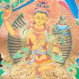 High Quality Chengresi with Mantra Thangka