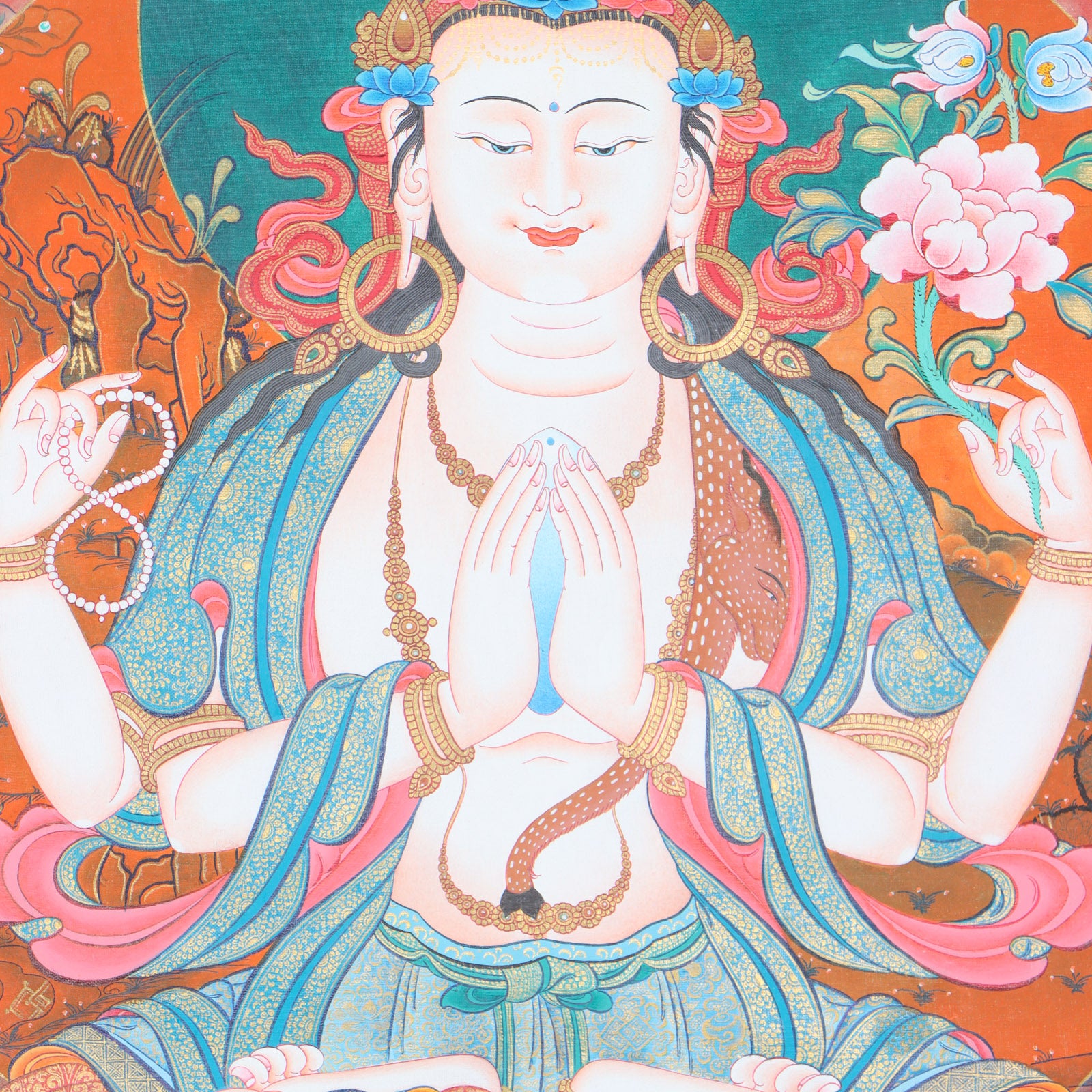 Chengresi Thangka Painting - Himalayas Shop