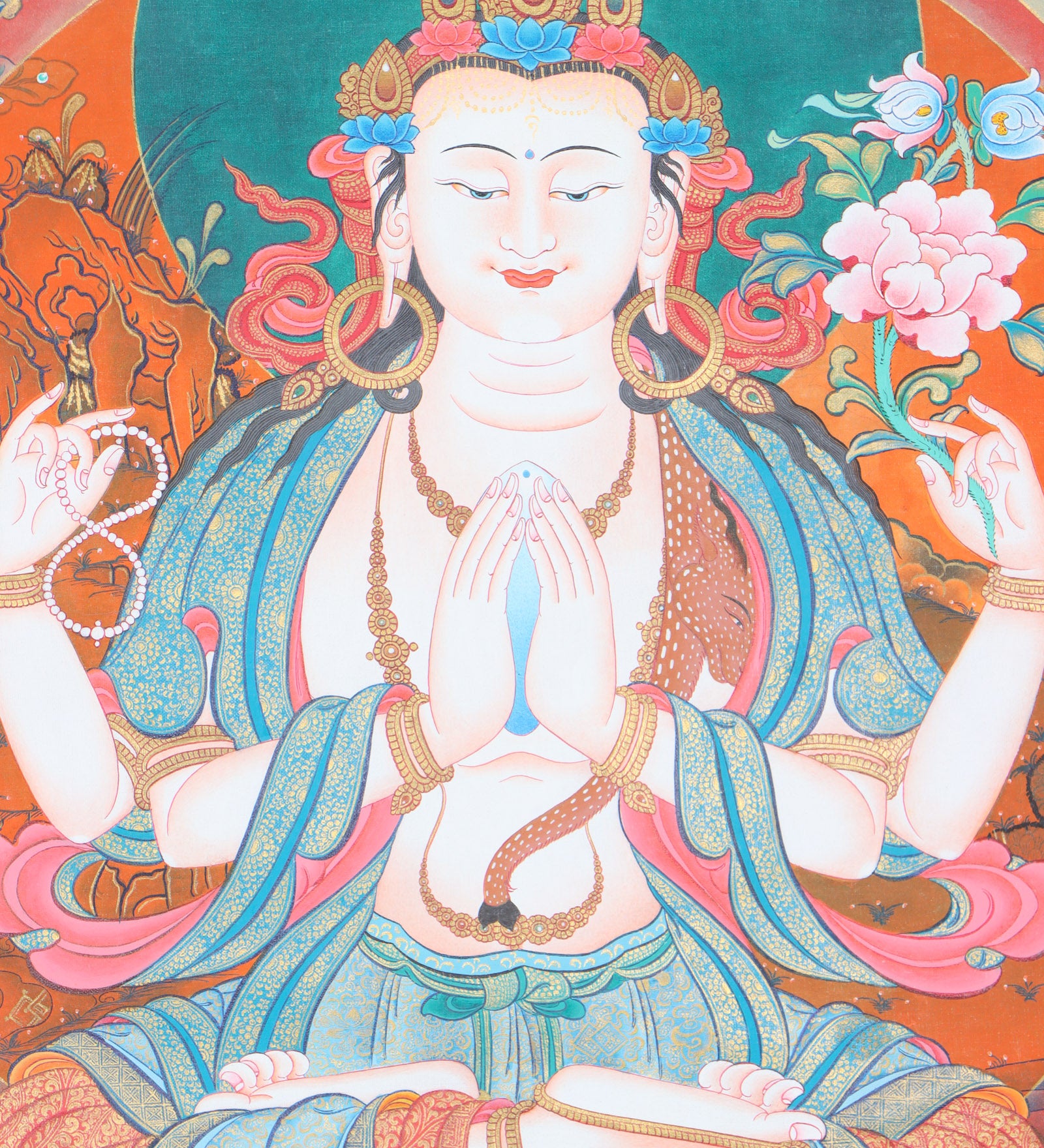 Chengresi Thangka Painting - Himalayas Shop