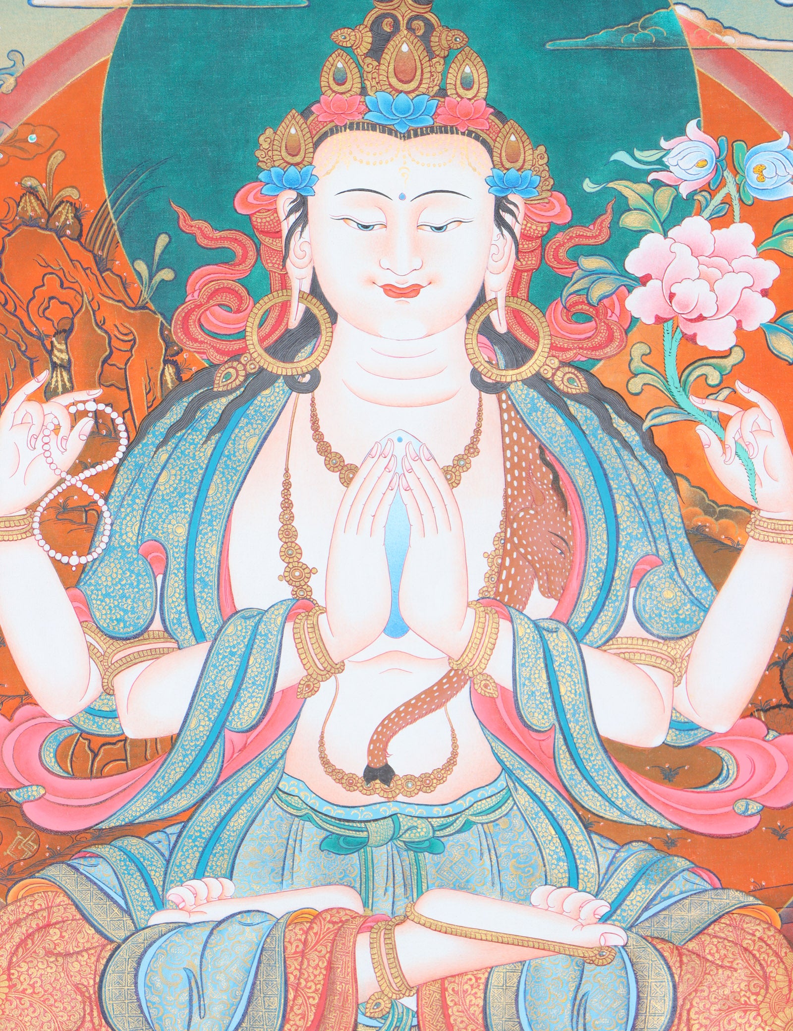 Chengresi Thangka Painting - Himalayas Shop