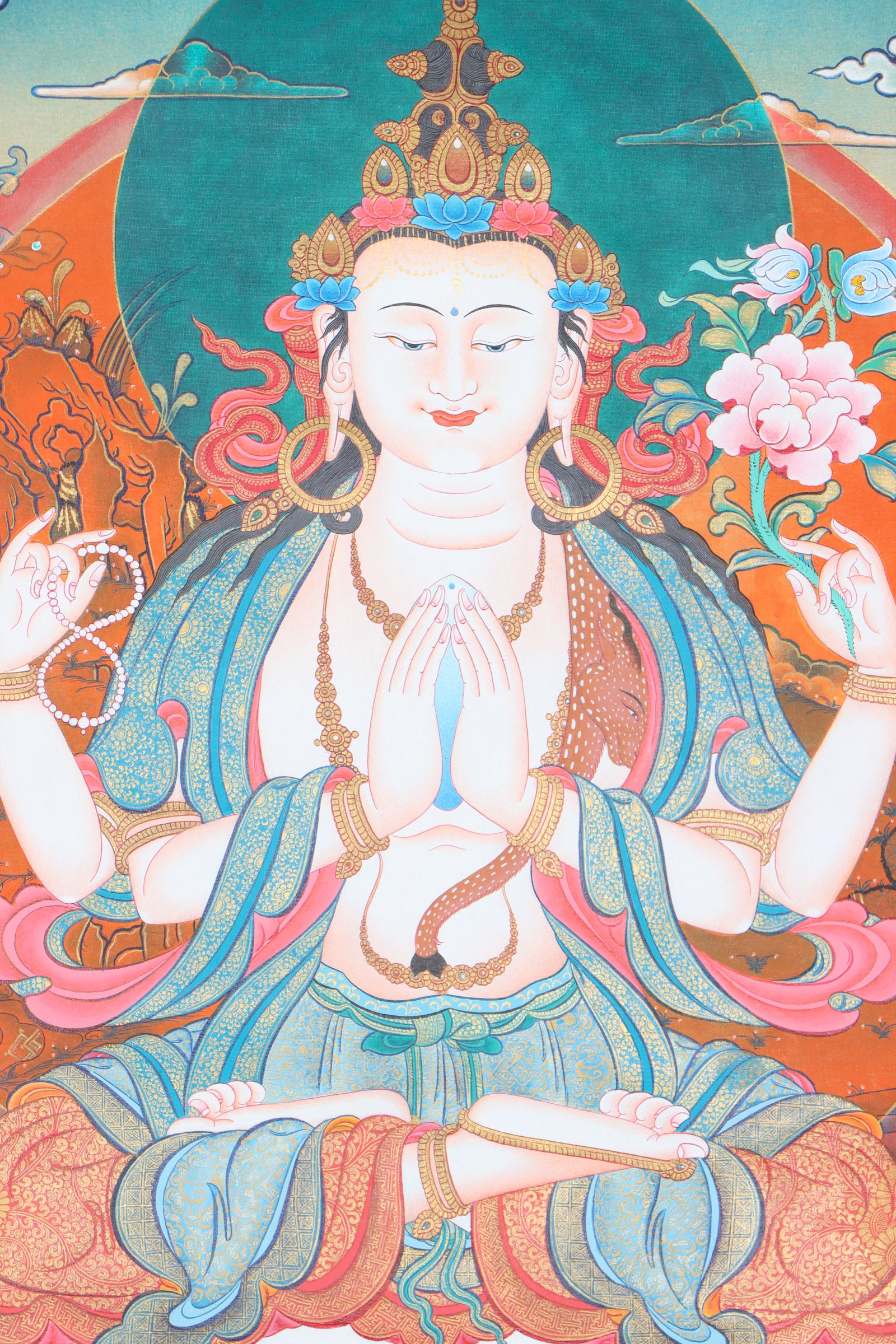 Chengresi Thangka Painting - Himalayas Shop