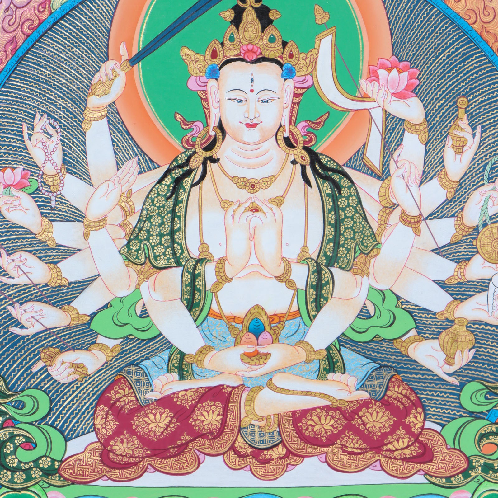 Chundi Thangka for wall decor and spirituality.