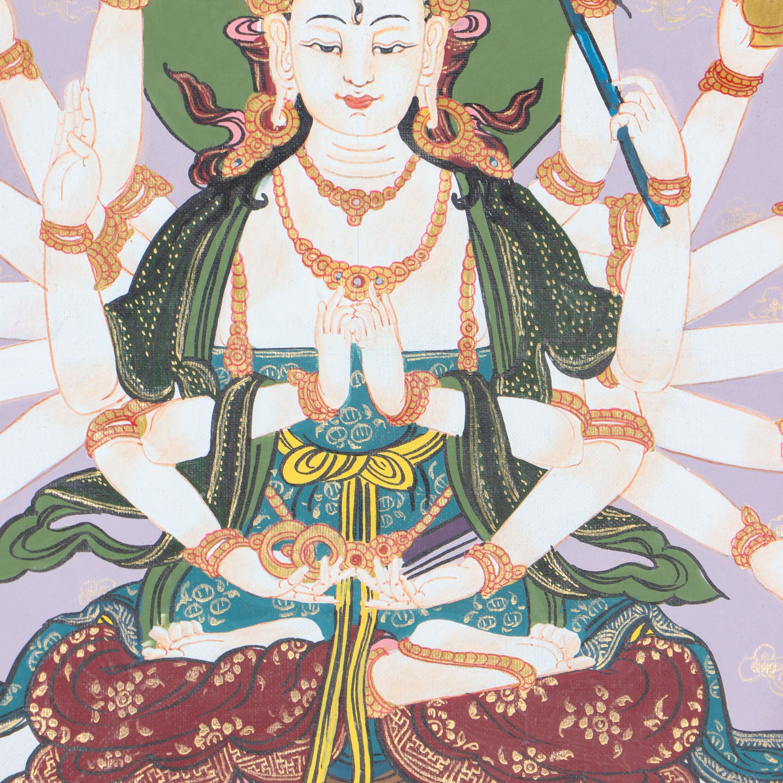 Maha cundi Thangka - Cundi is also known as Tsundri, a goddess of seventy million Buddhas.