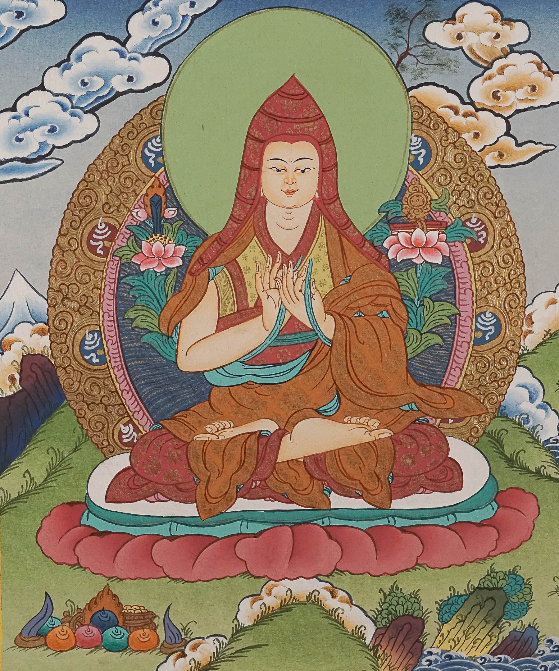 Chunkapa Thangka Painting - Handpainted Tibetan Art