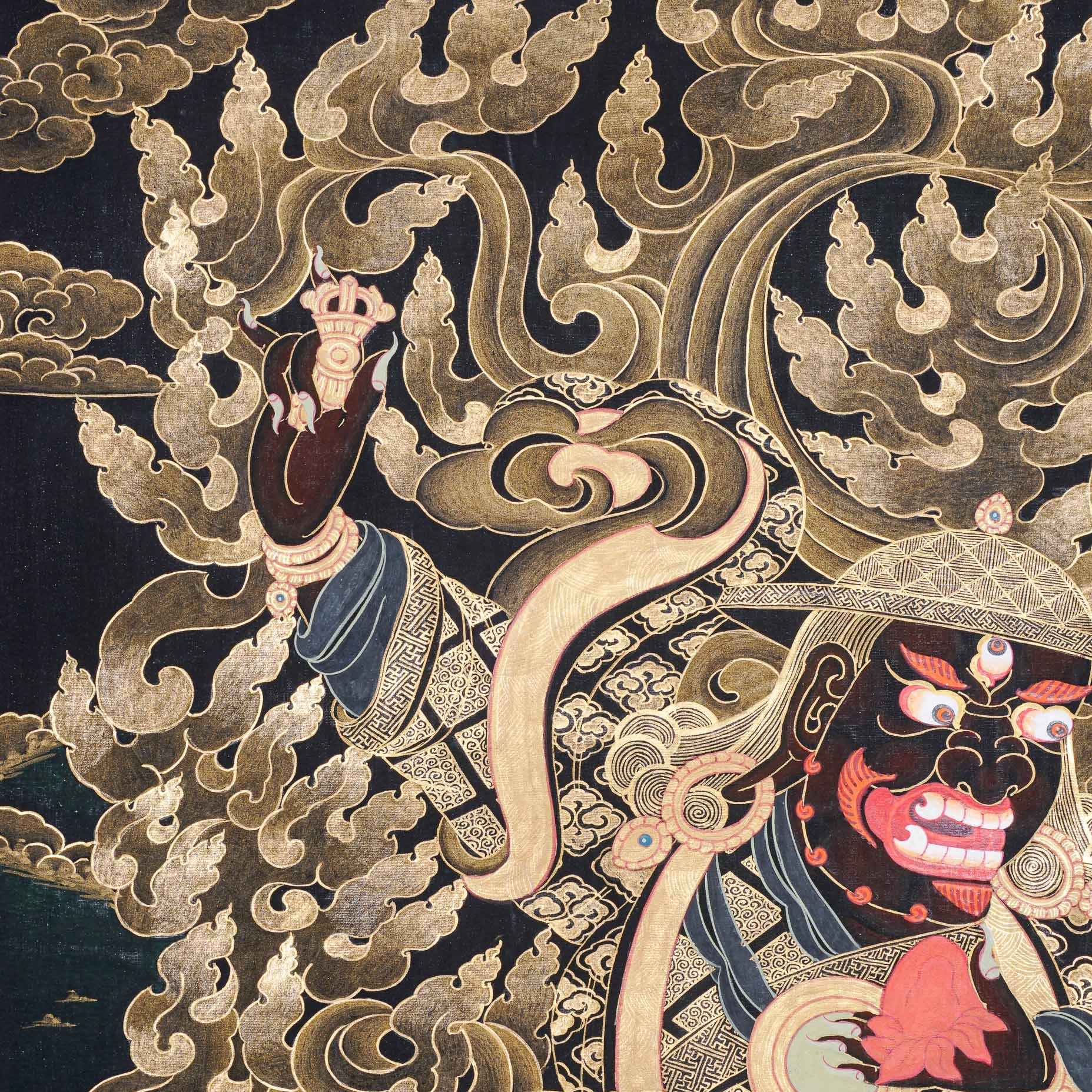 Dorje Drolo Thangka Painting - Wrathful Deity