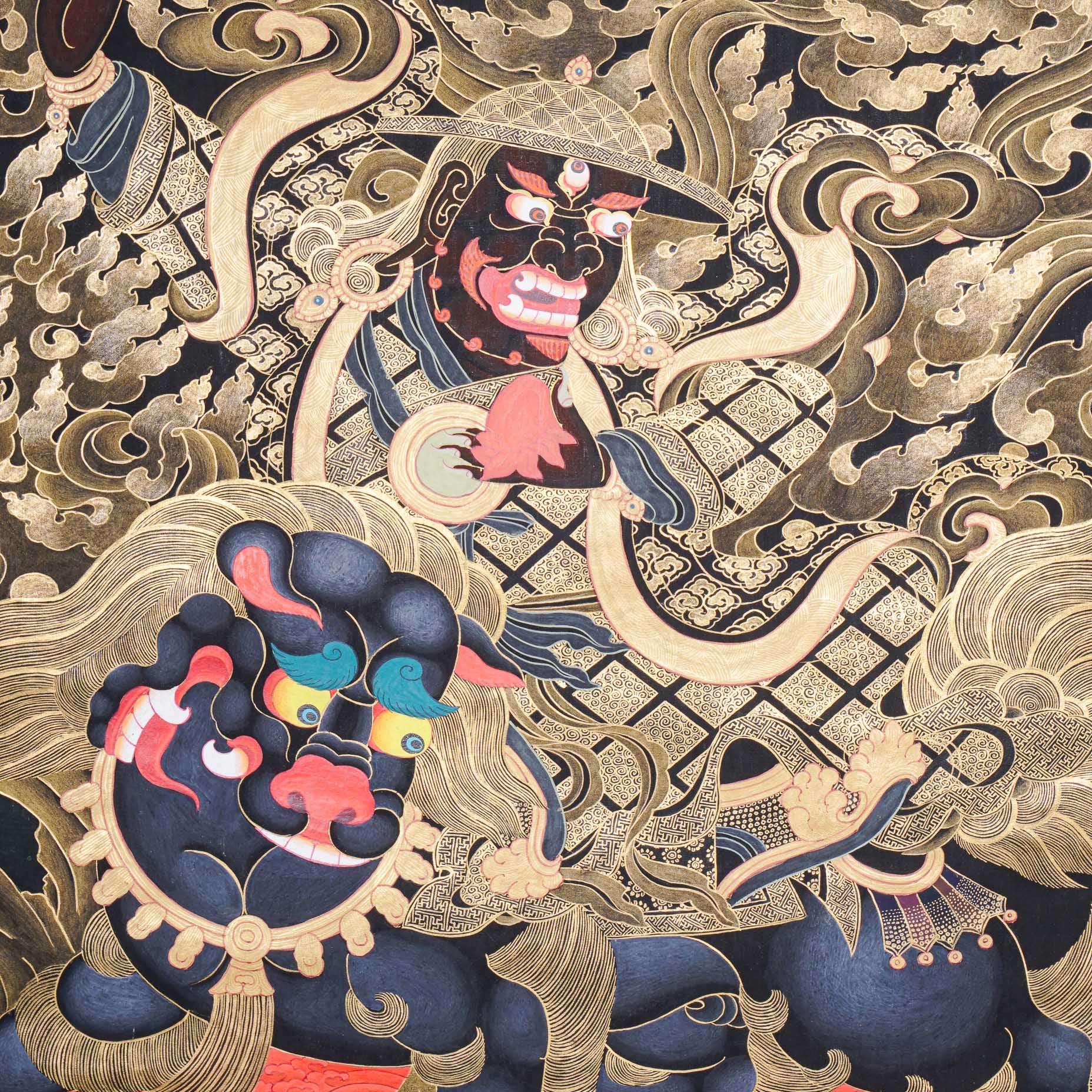 Dorje Drolo Thangka Painting - Wrathful Deity