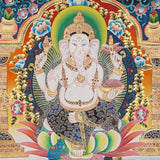 Ganesh Thangka - Handpainted Art