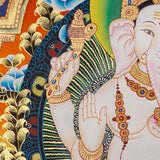 Ganesh Thangka - Handpainted Art