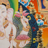 Ganesh Thangka - Handpainted Art