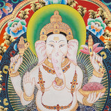 Ganesh Thangka - Handpainted Art