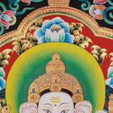 Ganesh Thangka - Handpainted Art