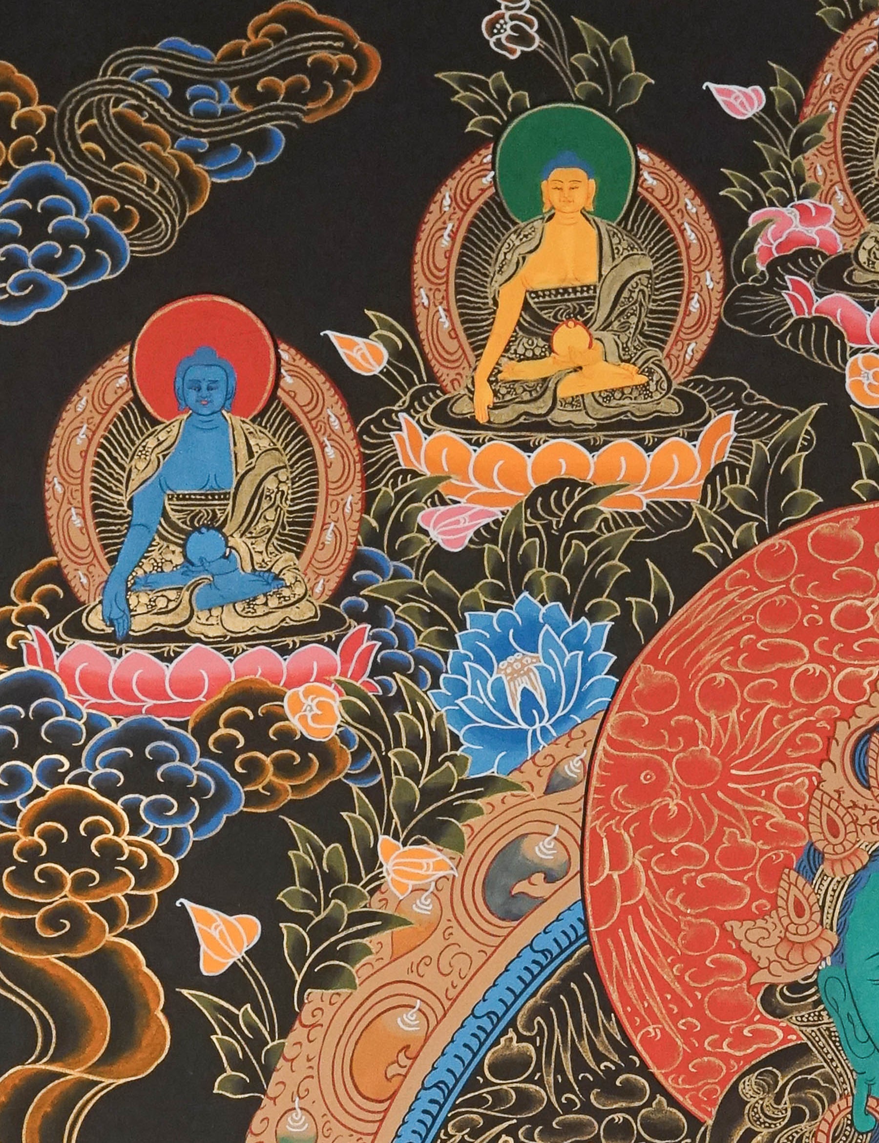 Green Tara Thangka - Female Deity Painting