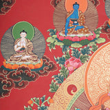 Green Tara Thangka Painting for prayer and meditation.