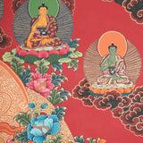 Green Tara Thangka Painting for prayer and meditation.