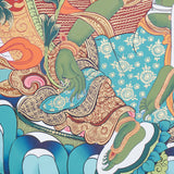 Green Tara Thangka Painting for prayer and meditation.