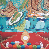 Green Tara Thangka Painting for prayer and meditation.