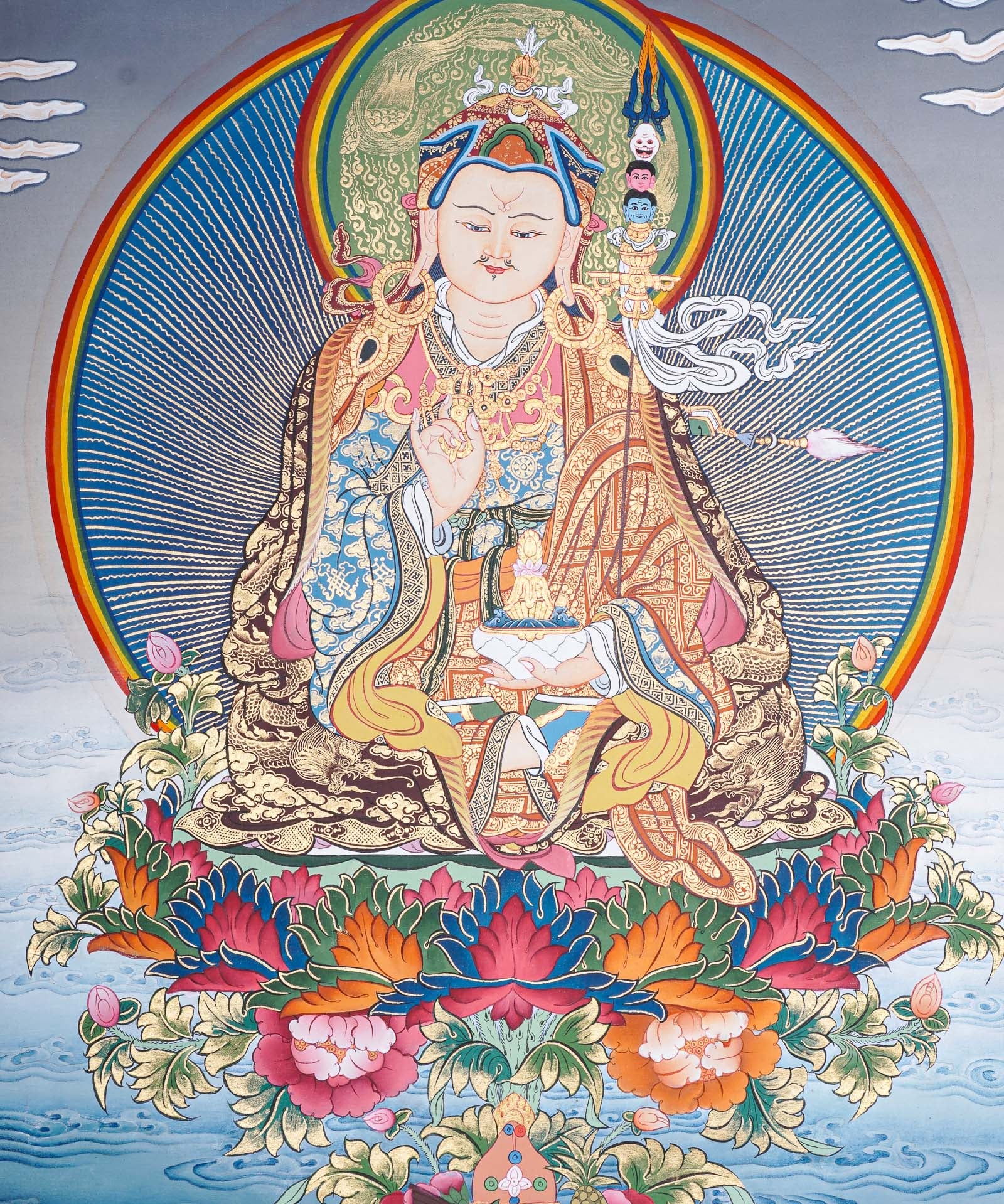 Guru Rinpoche Thangka - Tibetan Painting