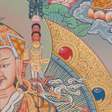 Guru Rinpoche Thangka Painting for prayer and meditation.