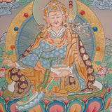 Guru Rinpoche Thangka Painting for prayer and meditation.