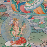 Guru Rinpoche Thangka Painting for prayer and meditation.