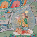 Guru Rinpoche Thangka Painting for prayer and meditation.