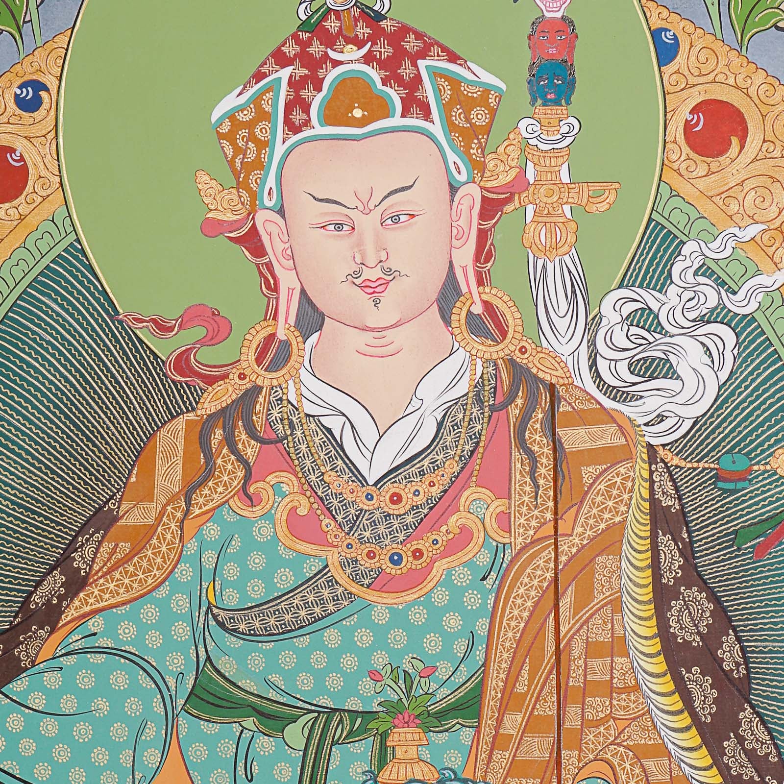 Guru Rinpoche Thangka - Authentic Tibetan Painting