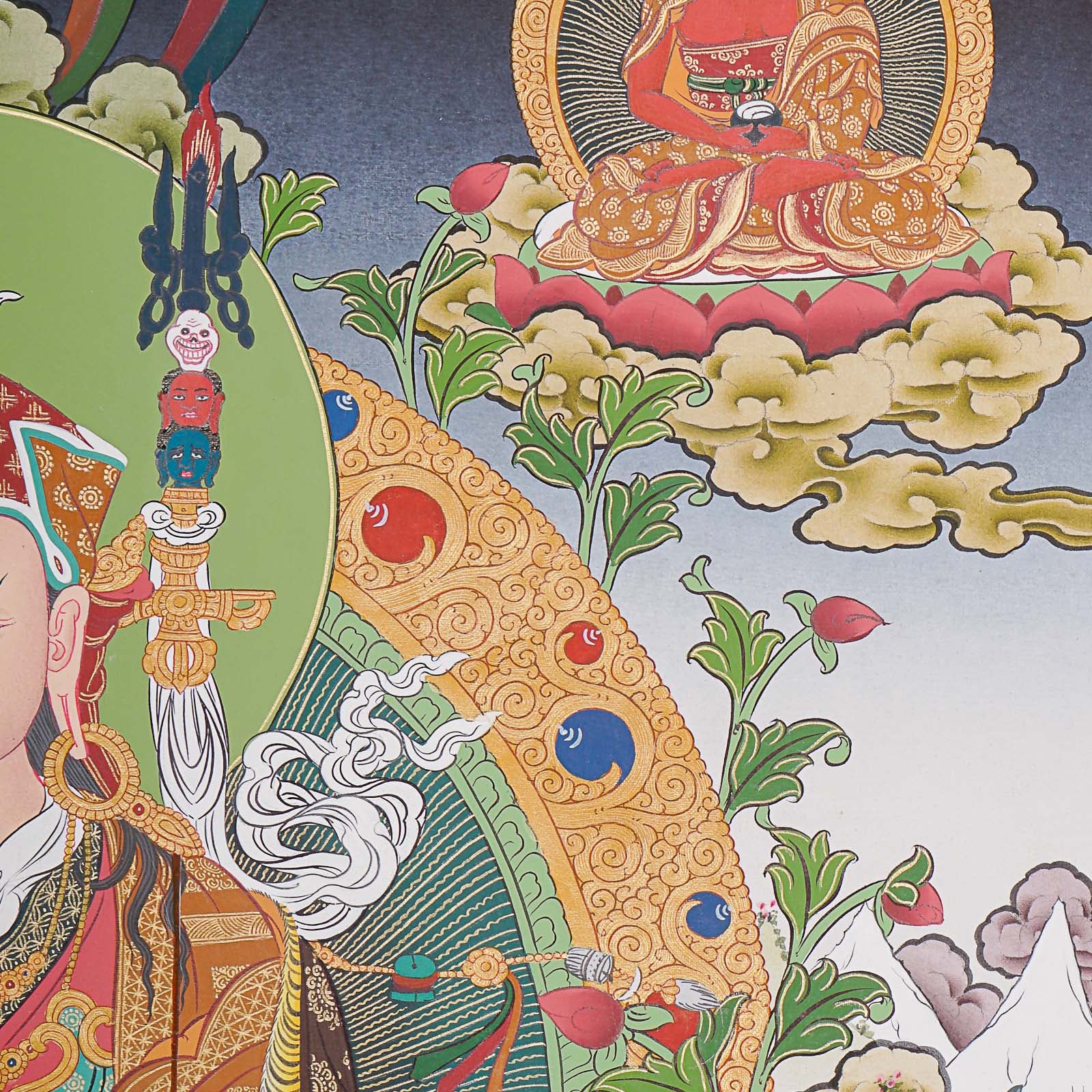 Guru Rinpoche Thangka - Authentic Tibetan Painting