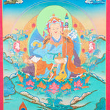 Guru Rinpoche Thangka for spirituality and meditation.