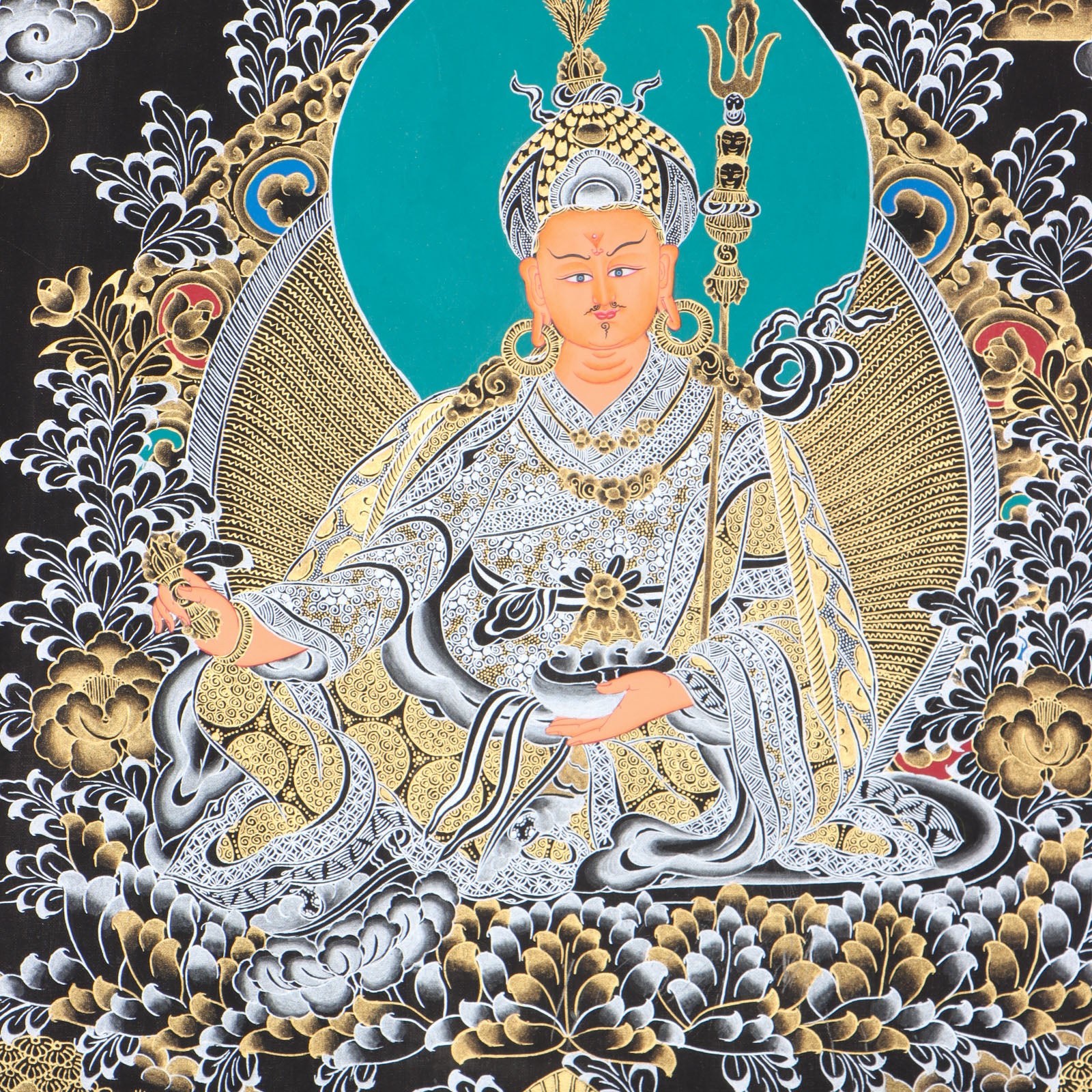 Guru Rinpoche thangka for spiritual practice.