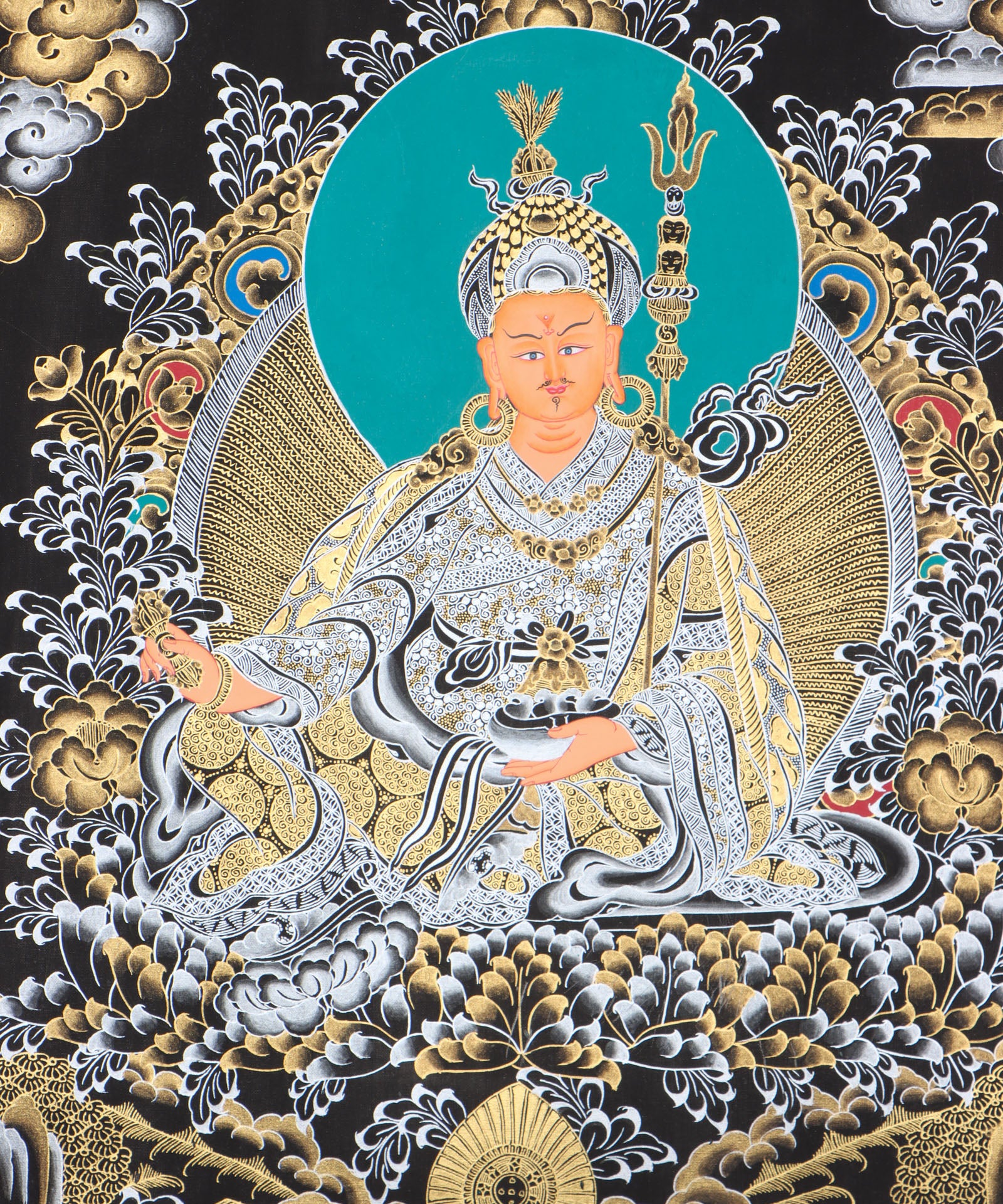 Guru Rinpoche thangka for spiritual practice.