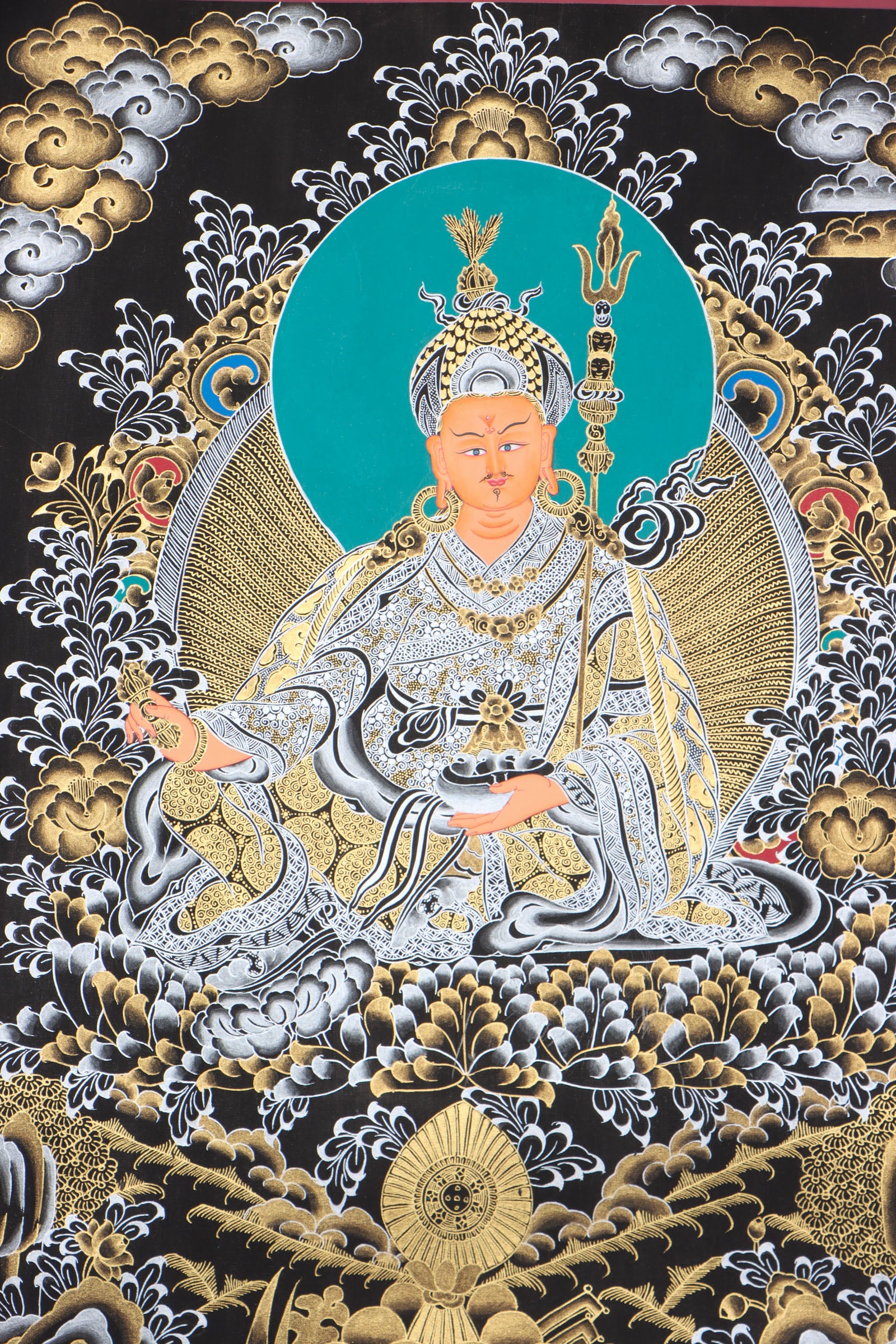 Guru Rinpoche thangka for spiritual practice.