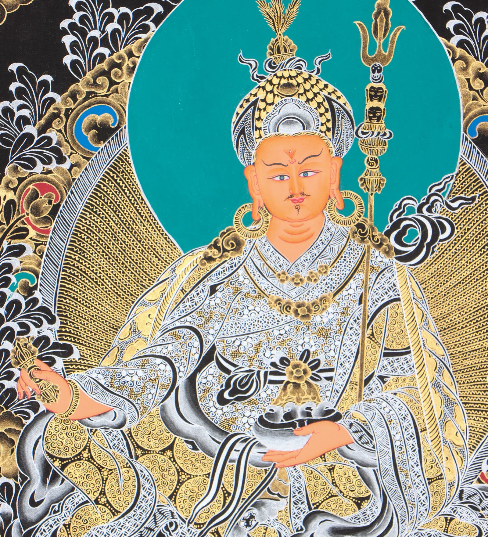 Guru Rinpoche thangka for spiritual practice.