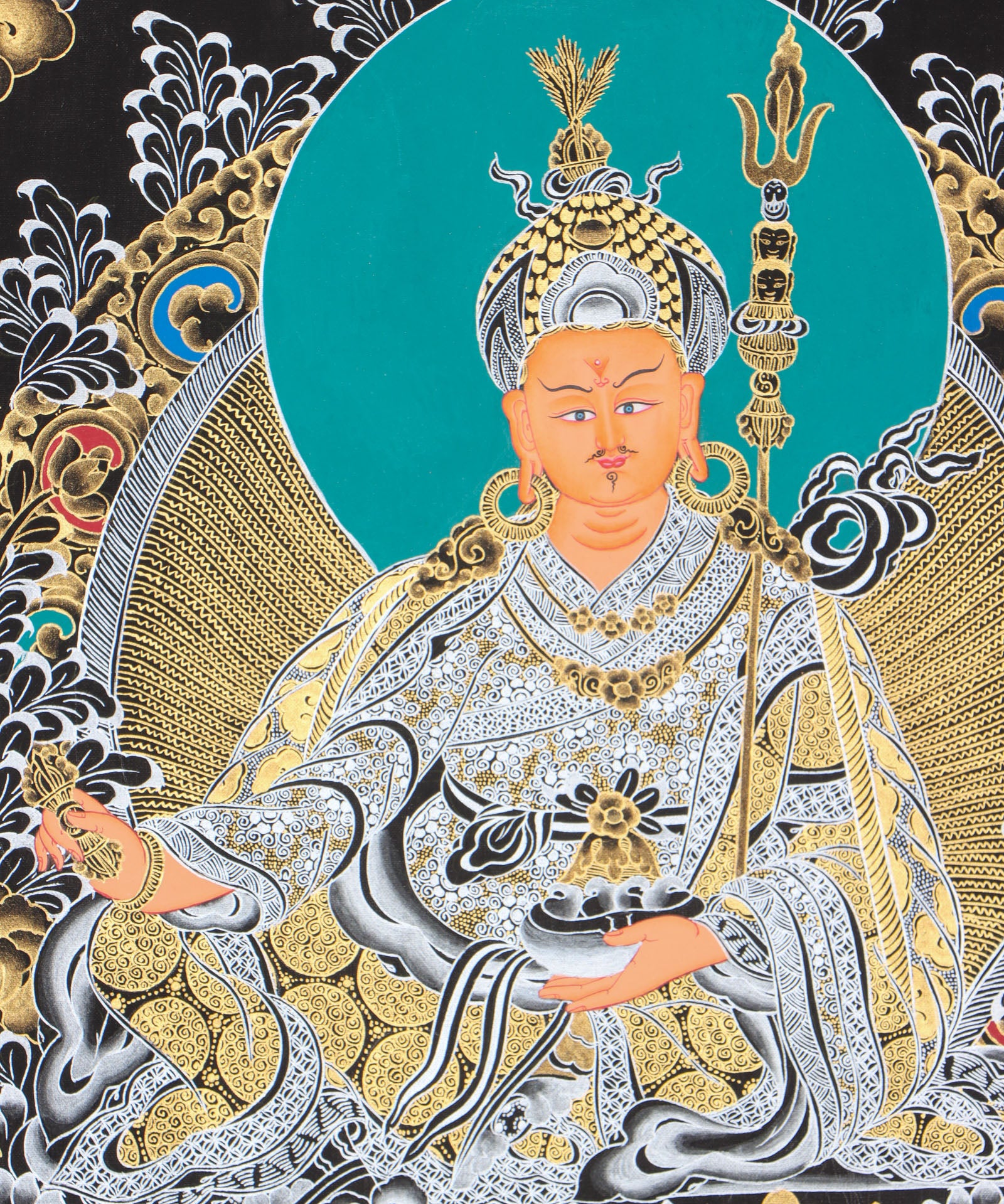 Guru Rinpoche thangka for spiritual practice.