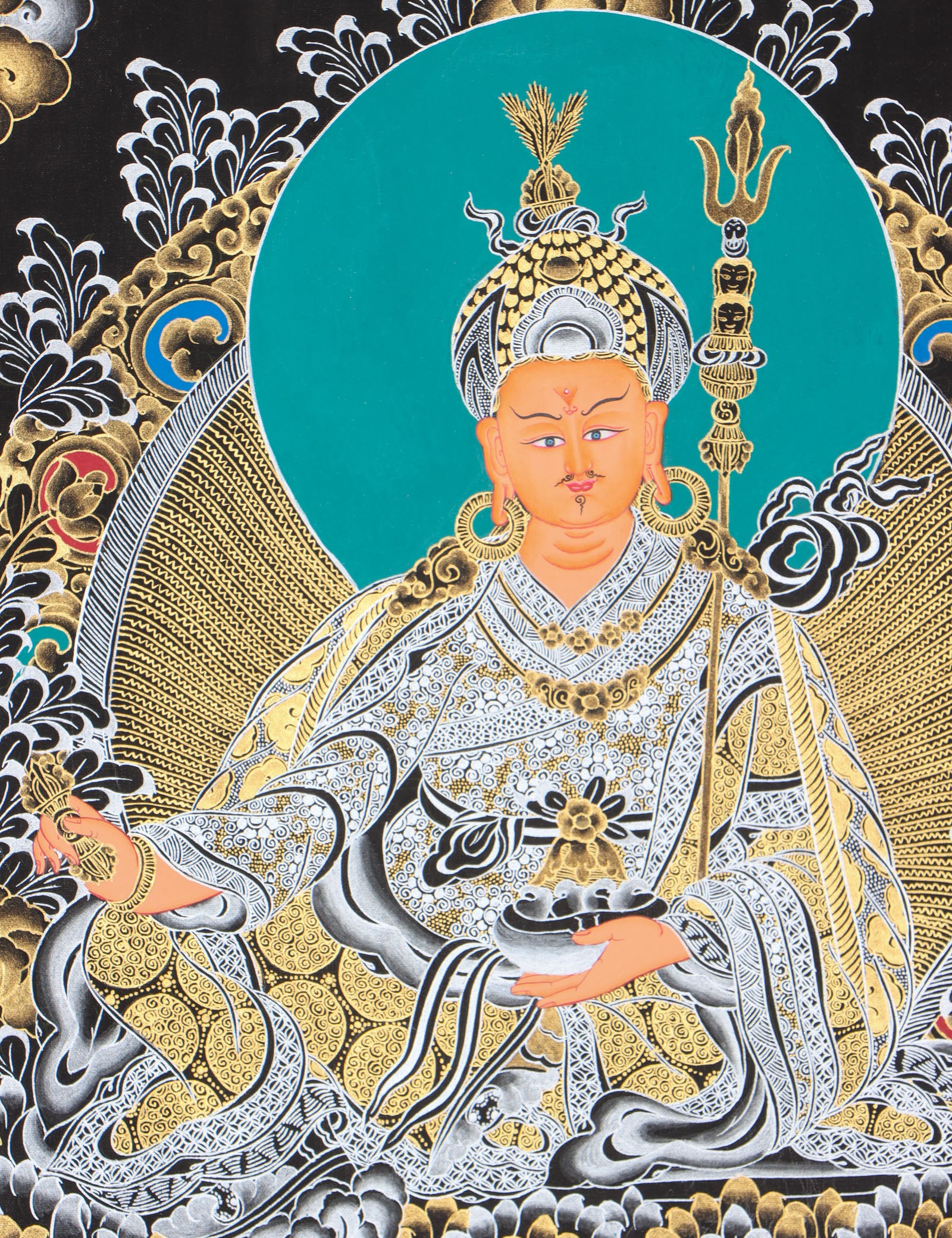 Guru Rinpoche thangka for spiritual practice.