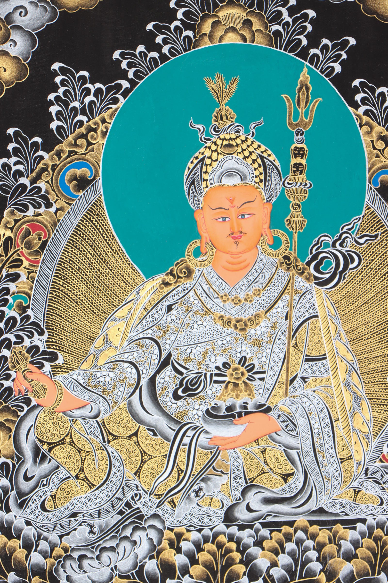 Guru Rinpoche thangka for spiritual practice.