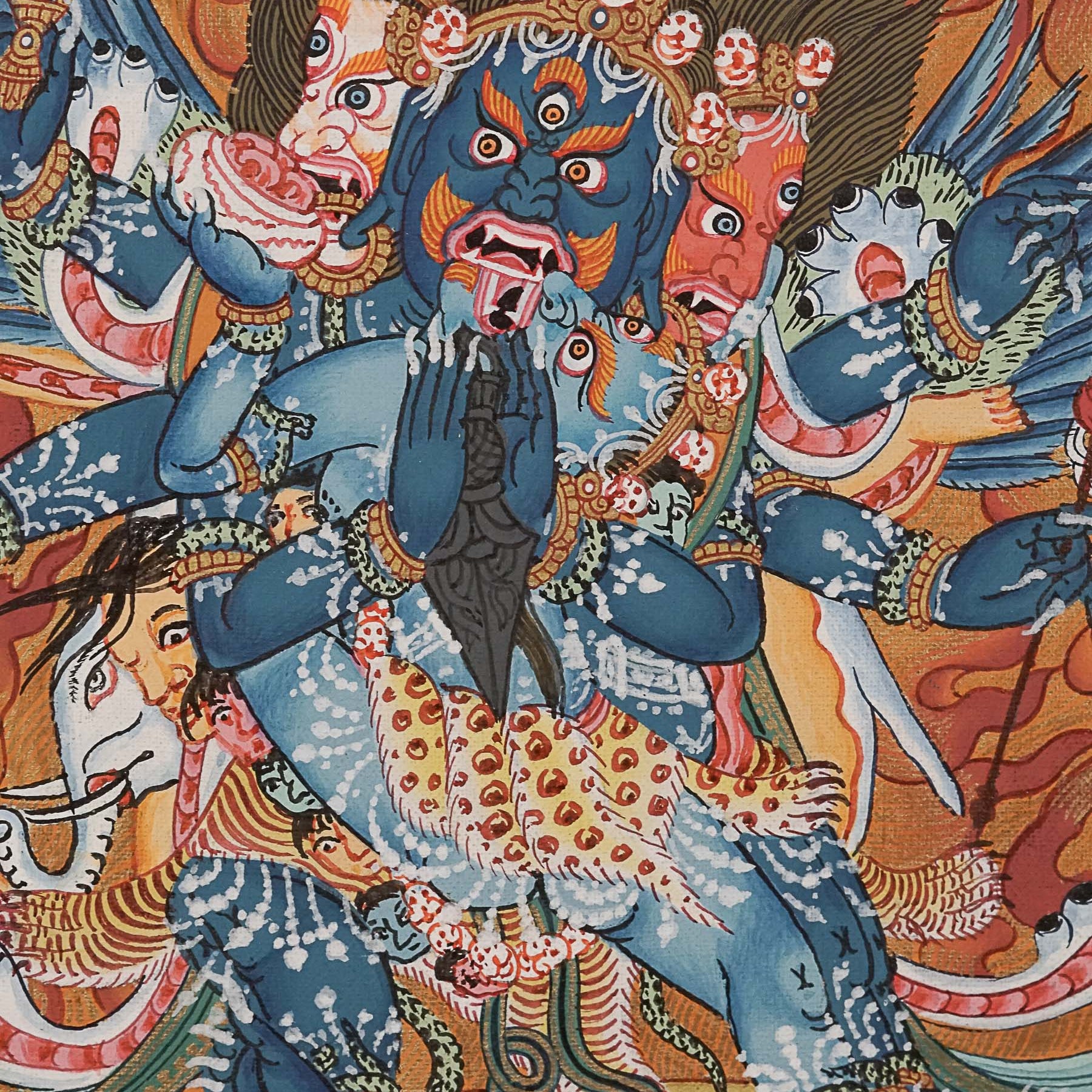 Heruka Thangka Painting - Handpainted Tibetan Art