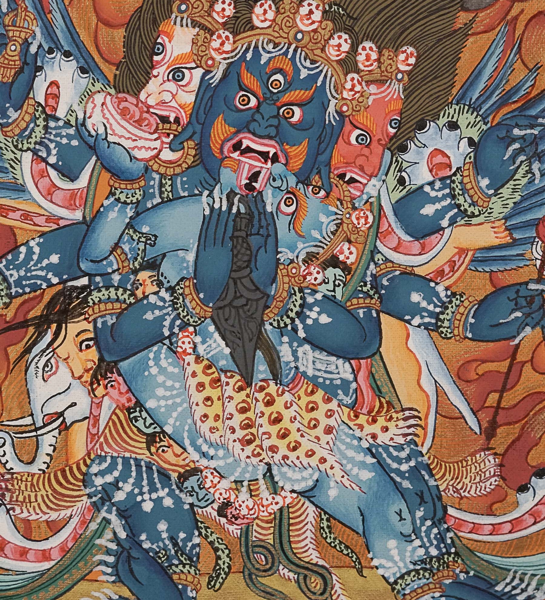 Heruka Thangka Painting - Handpainted Tibetan Art