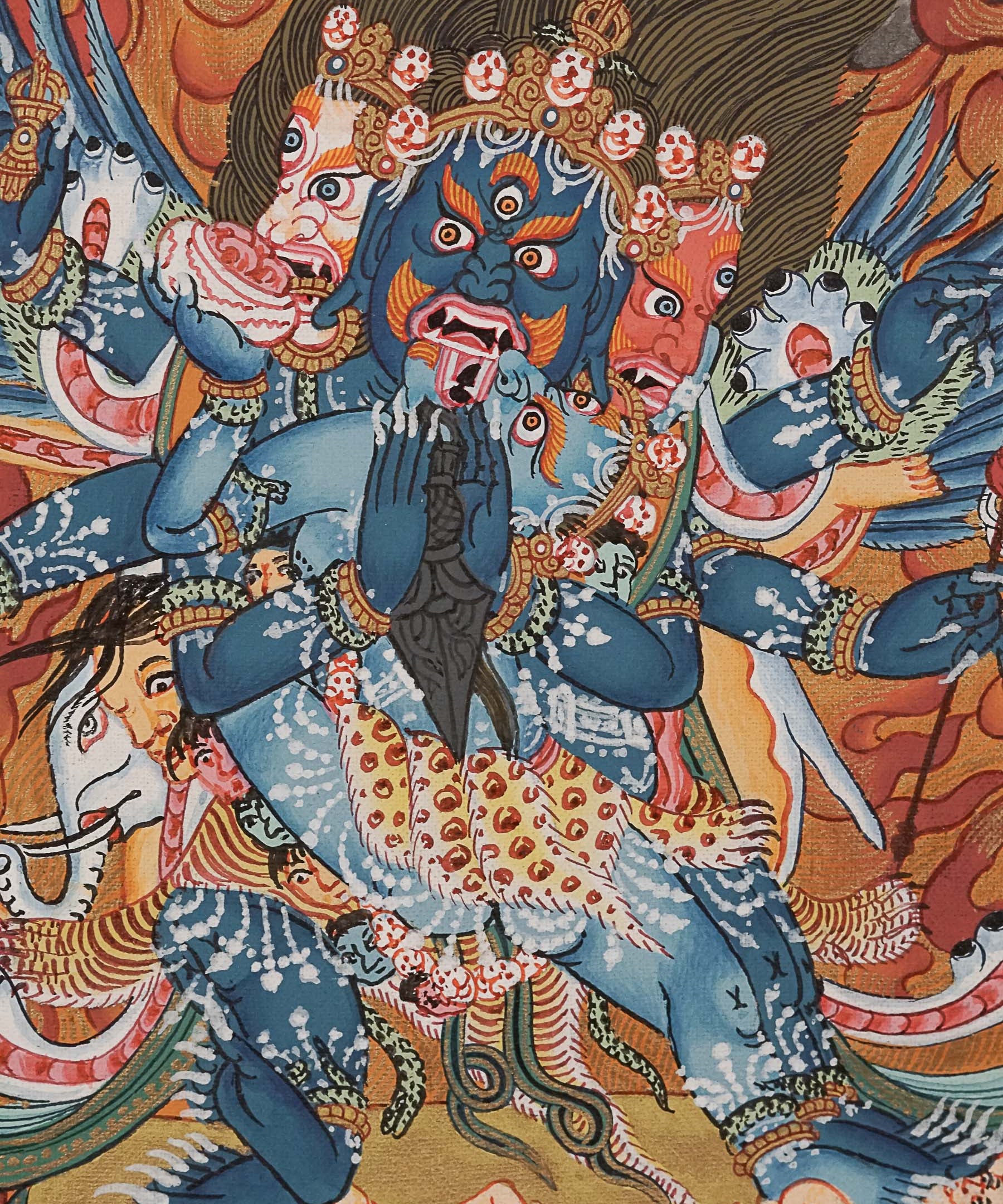 Heruka Thangka Painting - Handpainted Tibetan Art