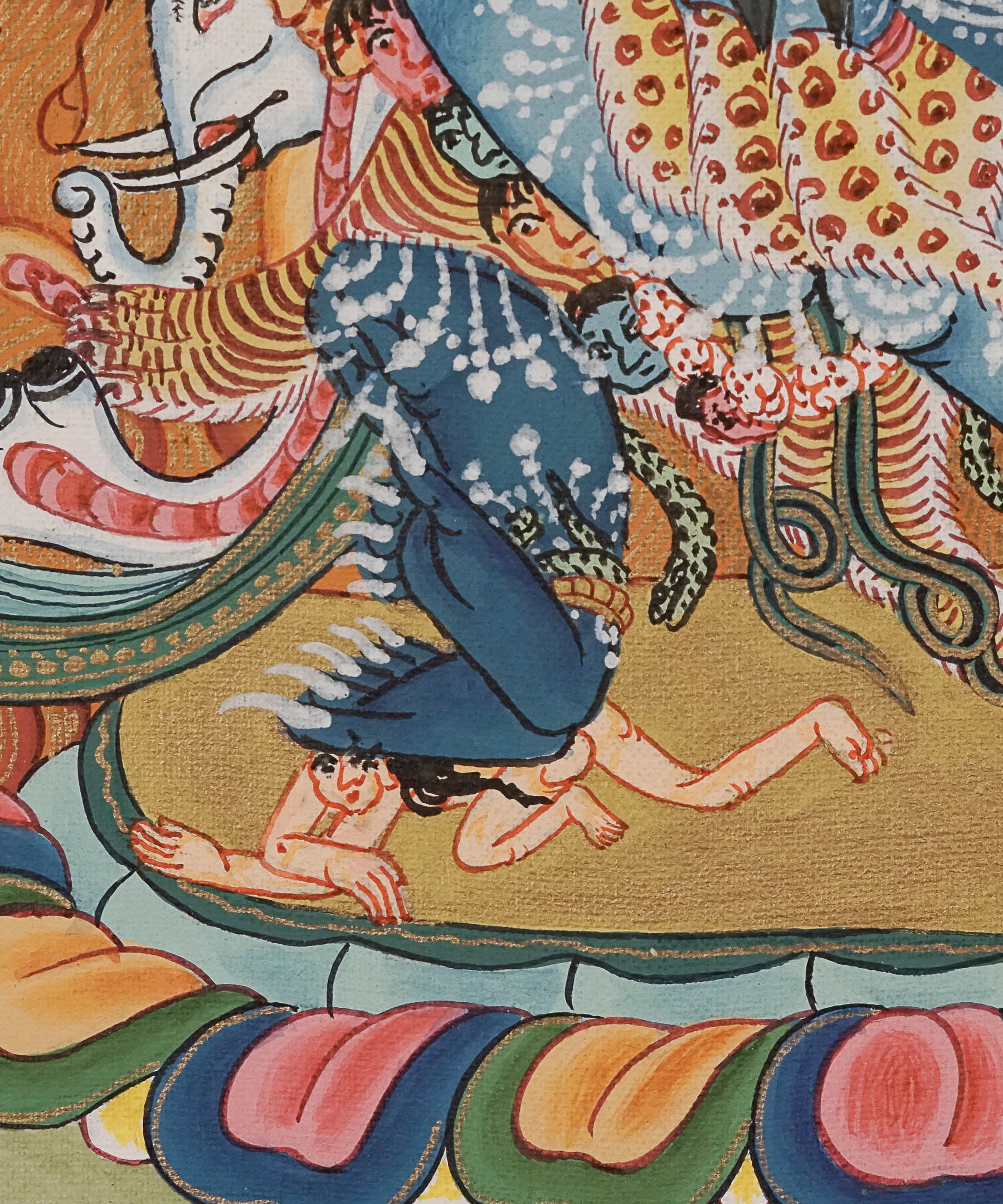 Heruka Thangka Painting - Handpainted Tibetan Art