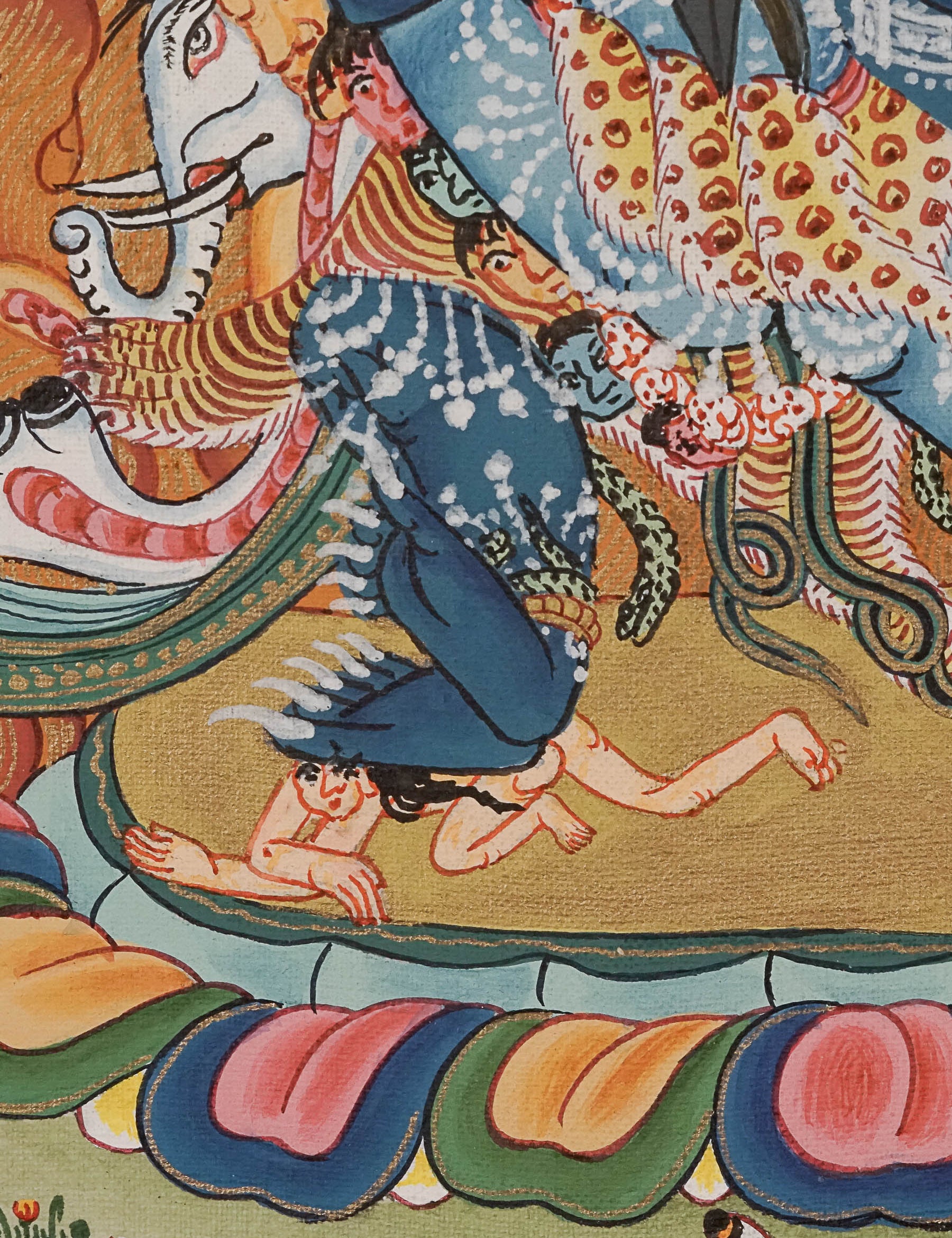 Heruka Thangka Painting - Handpainted Tibetan Art