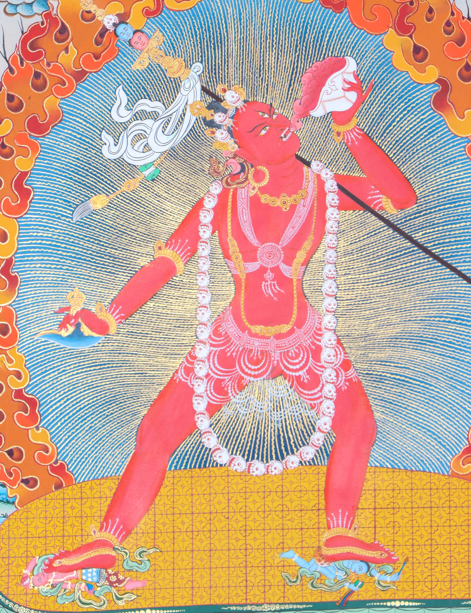 Bajra Yogini Thangka for transformation of negative emotions into wisdom.