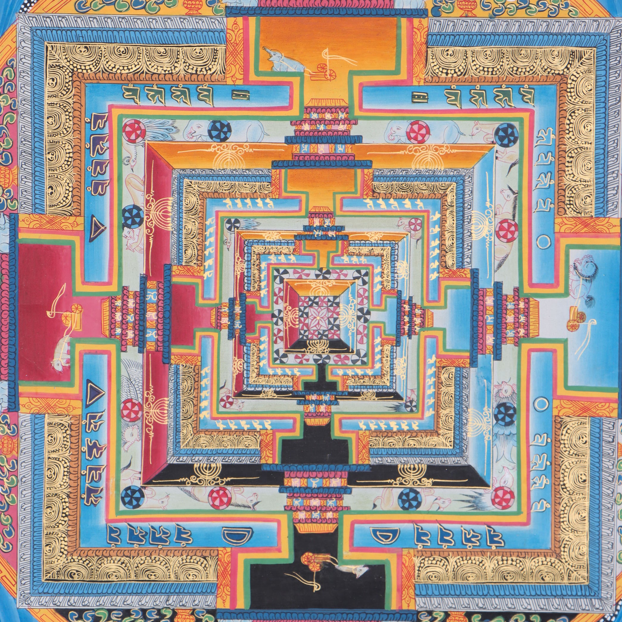 Kalachakra mandala for for meditation practice and spirituality .