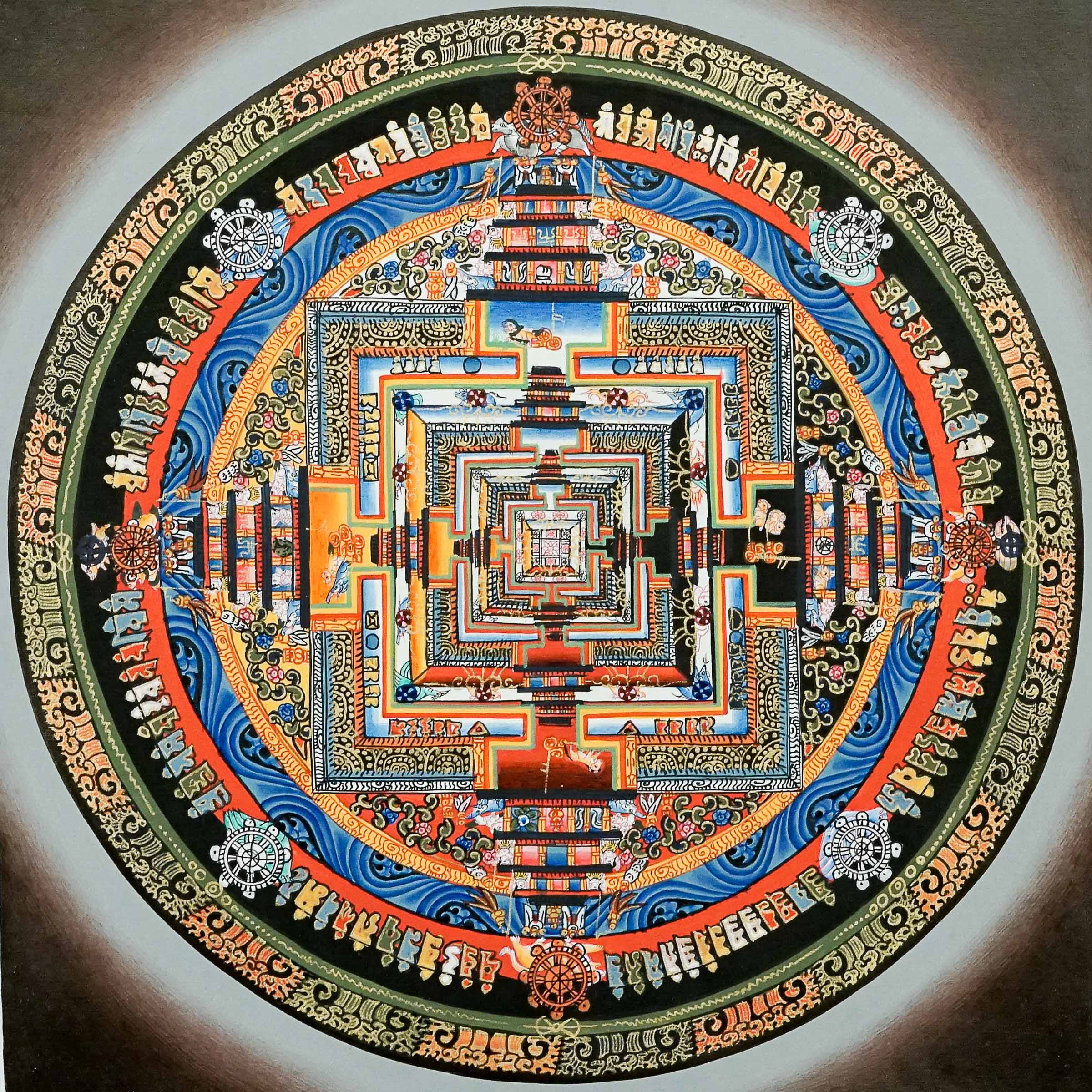 Kalchakra Mandala Thangka Painting \Hand-painted Thangka