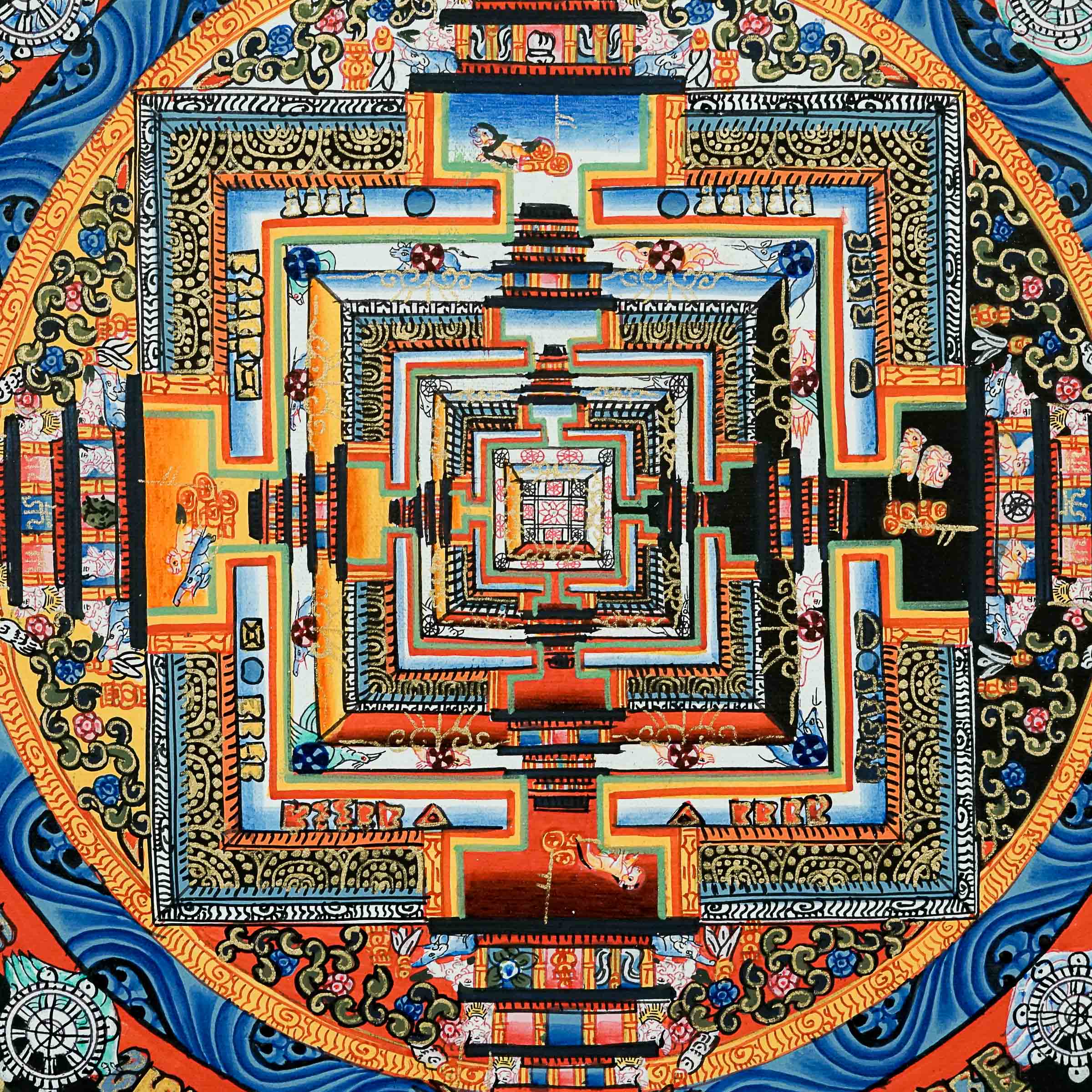 Kalchakra Mandala Thangka Painting \Hand-painted Thangka