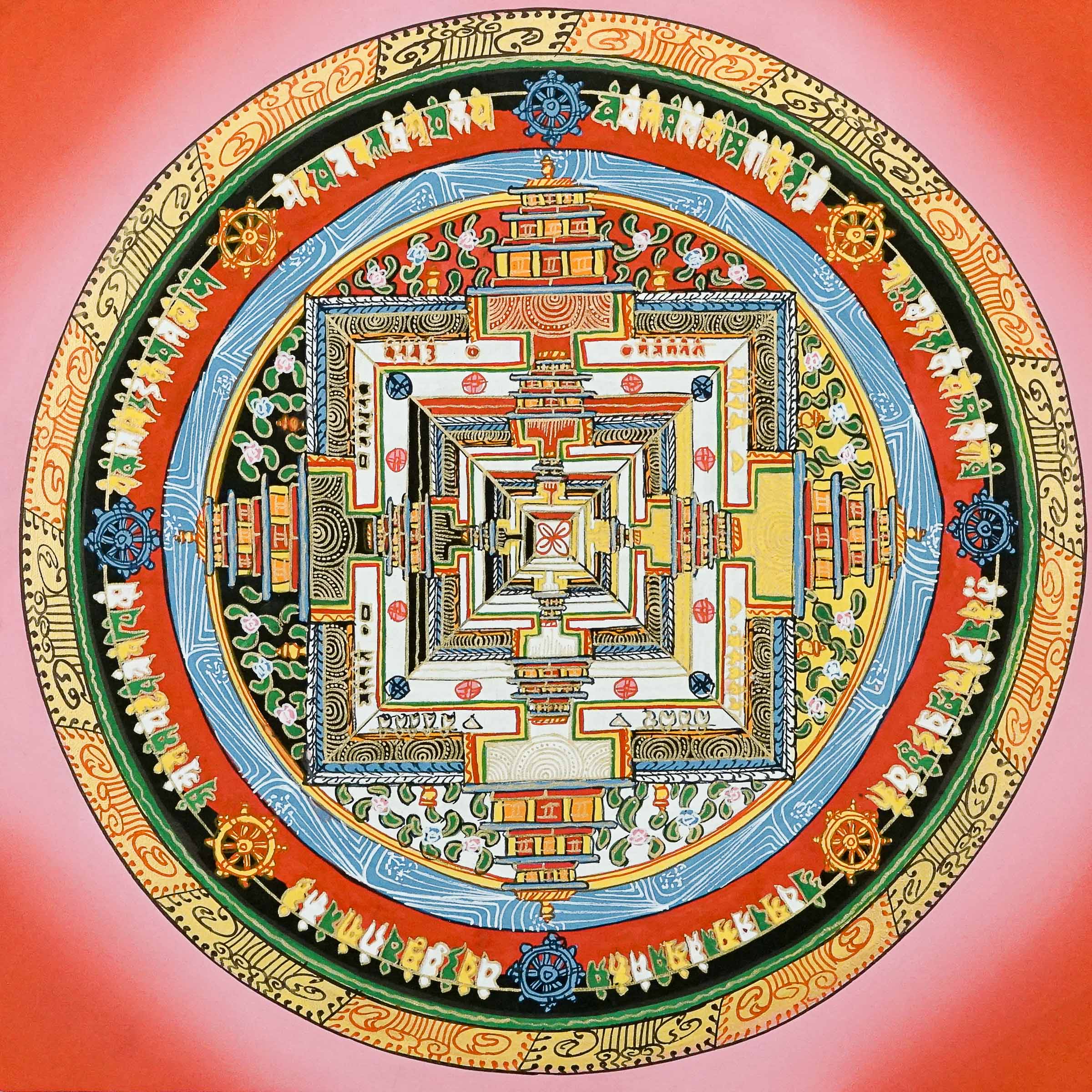 Kalchakra Mandala Thangka Painting /Buddha Thanka