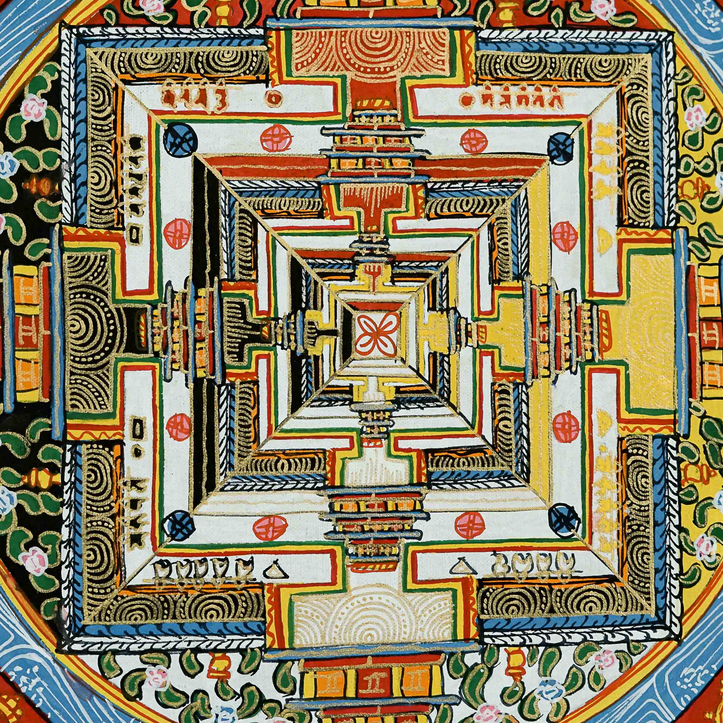 Kalchakra Mandala Thangka Painting /Buddha Thanka