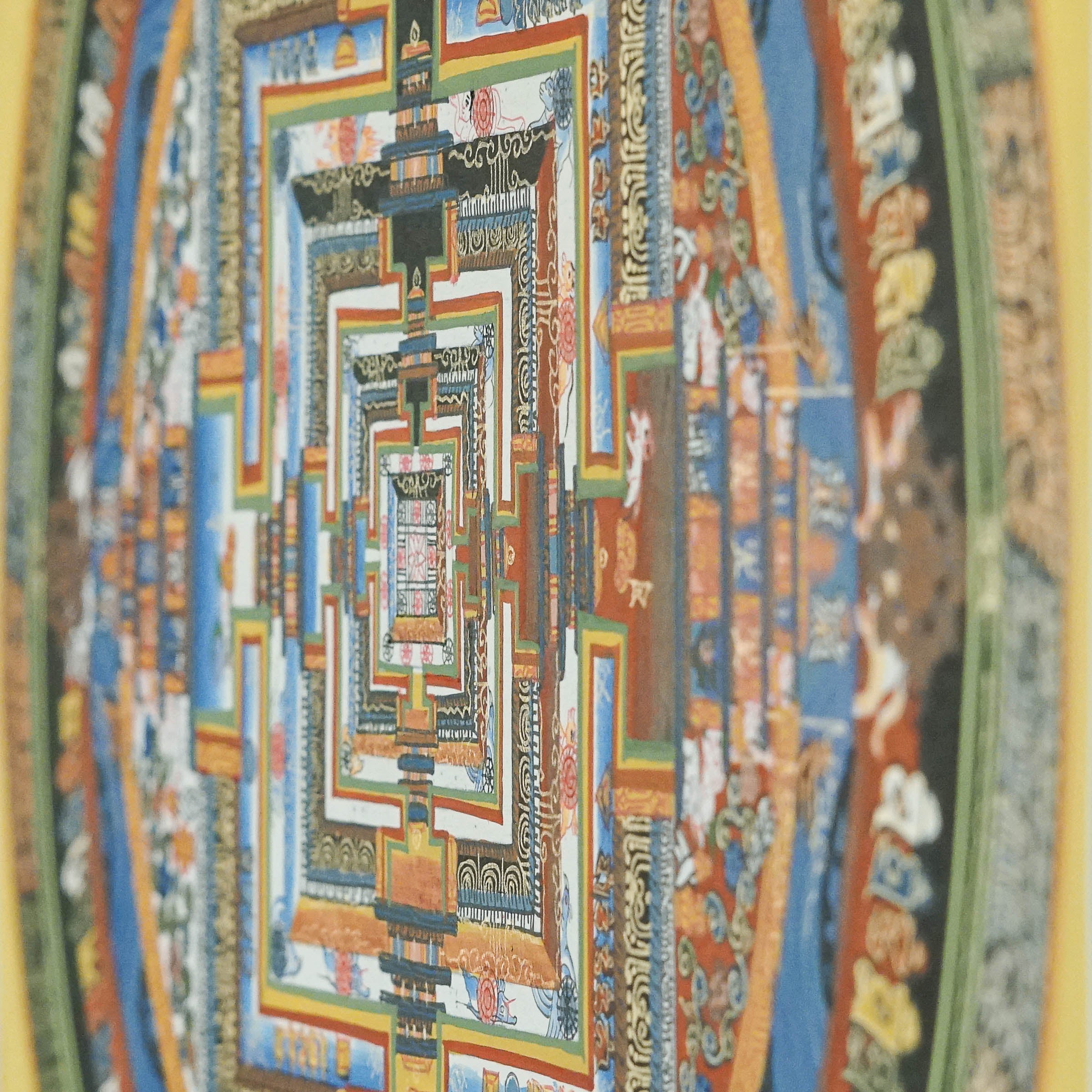 Kalachakra Mandala Tibetan Thangka art