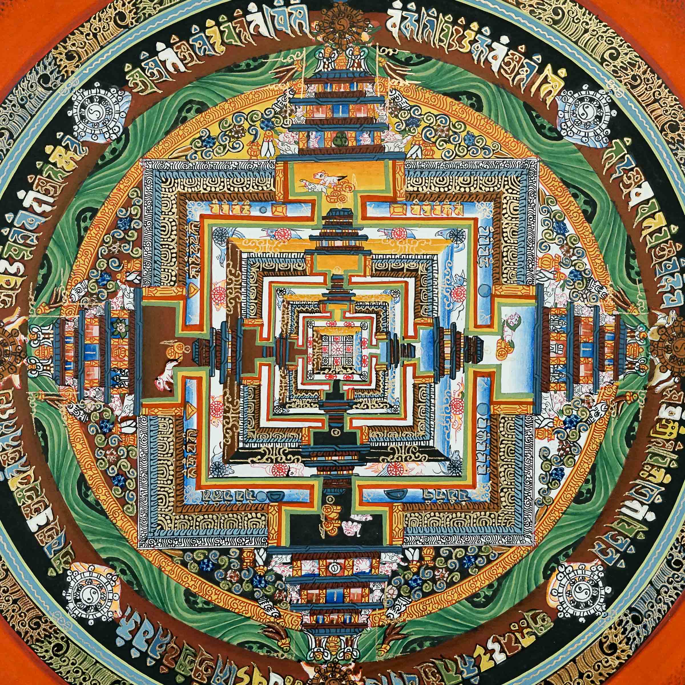 Kalachakra Mandala Thangka Painting \Thangka art collection