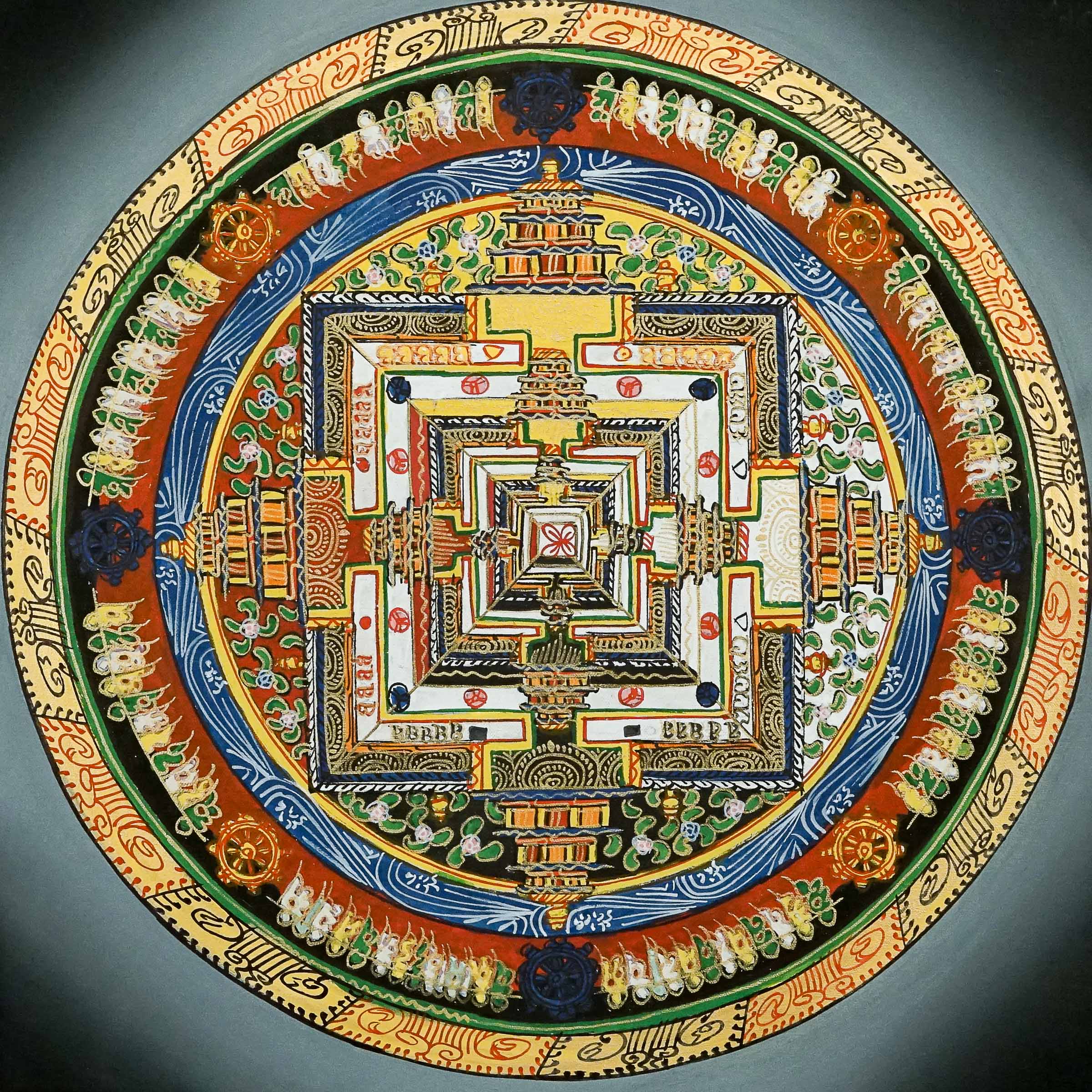 Kalachak Mandala Thangka Painting \Hand-painted thangka