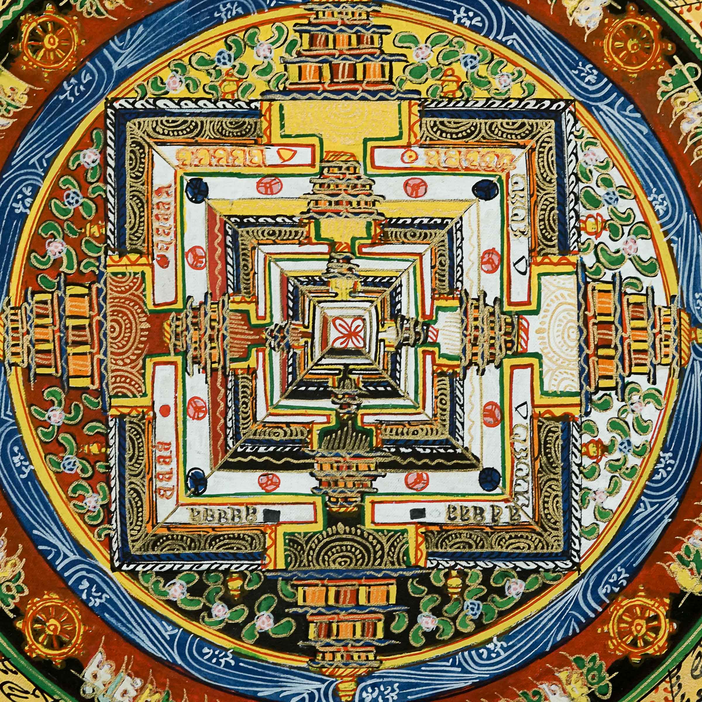 Kalachak Mandala Thangka Painting \Hand-painted thangka